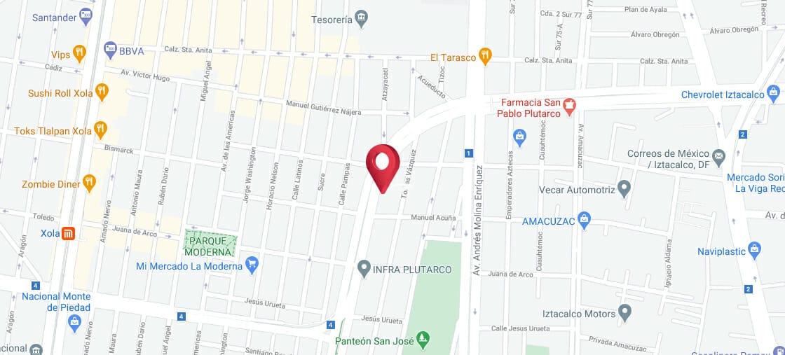 map - Sucursales