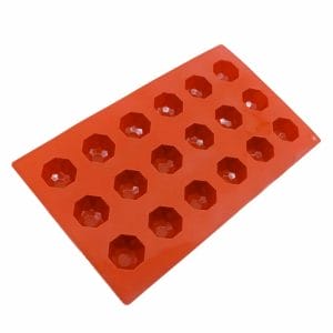 Molde de Silicon Pentagonal Para Chocolates 18 cavidades