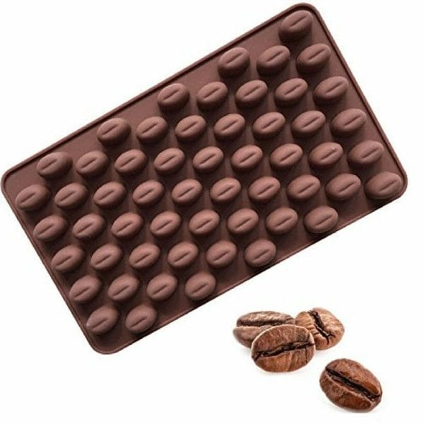 Molde De Silicon Para Chocolate 55 Granos de Café