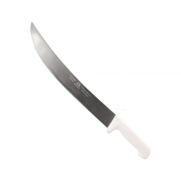 Cuchillo Carnicero Curvo 14" Blanco