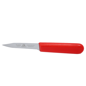 150957 1 - Cuchillo Mondador Curvo 3" Mango Rojo Pro Series