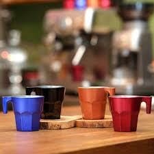 Juego de 4 tazas de café espresso de cerámica: Moka – Chrysler