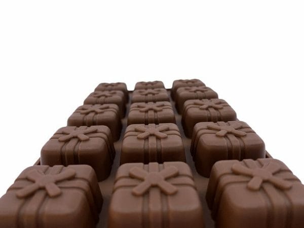 Molde de Silicón Regalos con Moño de Chocolate 15 Cavidades
