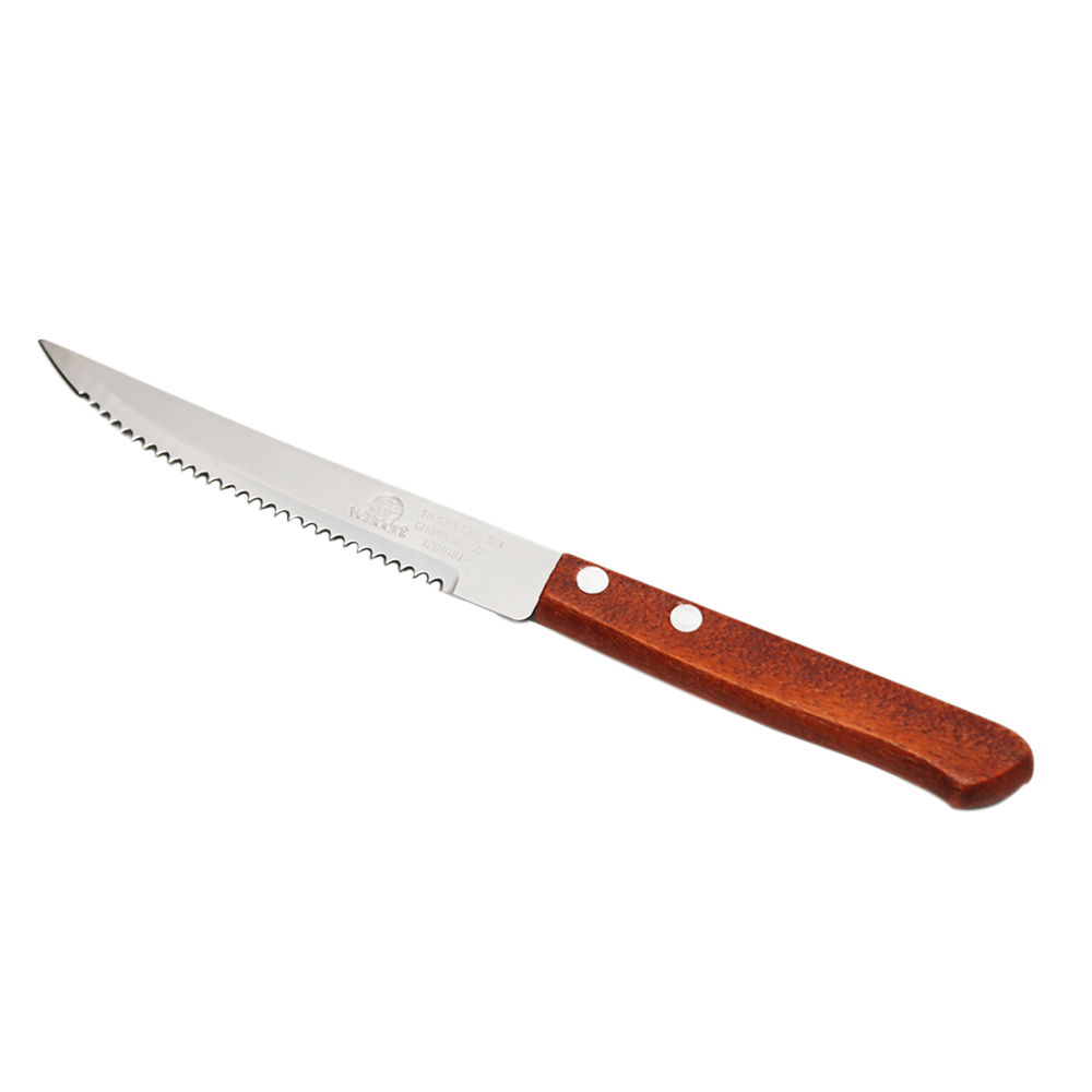 Cuchillo para asado con sierra mango madera 5' - JINSA Ferretería