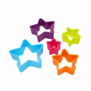 Cortadores De Galletas Estrella Reposteria - 5 Pzas