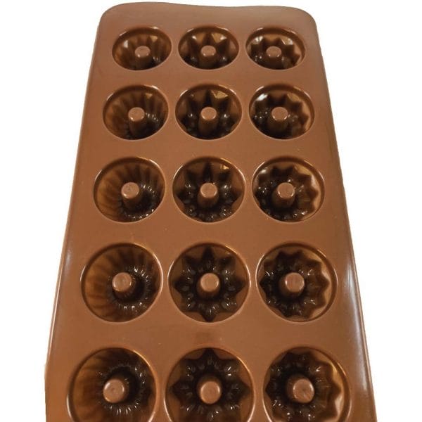 Molde De Silicon Roscas Mini Chocolates Reposteria - 2 Pzas