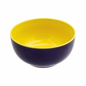 Tazones Bowl Tazon De Cerámica Bicolor 800 Ml - 4 Pzas