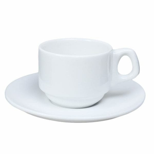 Compra el set de platos y tazas de porcelana de Vencort, ideal para tu negocio como Restaurante, Bar y/o Cafetería