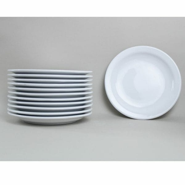 Plato Trinche De Porcelana Gourmet Blanco / 27 Cm