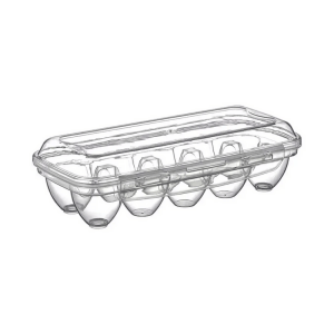 Hueveras Cajón Para 10 Huevos Refrigerador Transparente - 12 Pzas