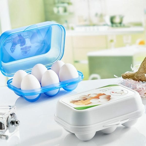 Huevera Caja Organizadora Para 6 Huevos Plástico - 3 Pzas