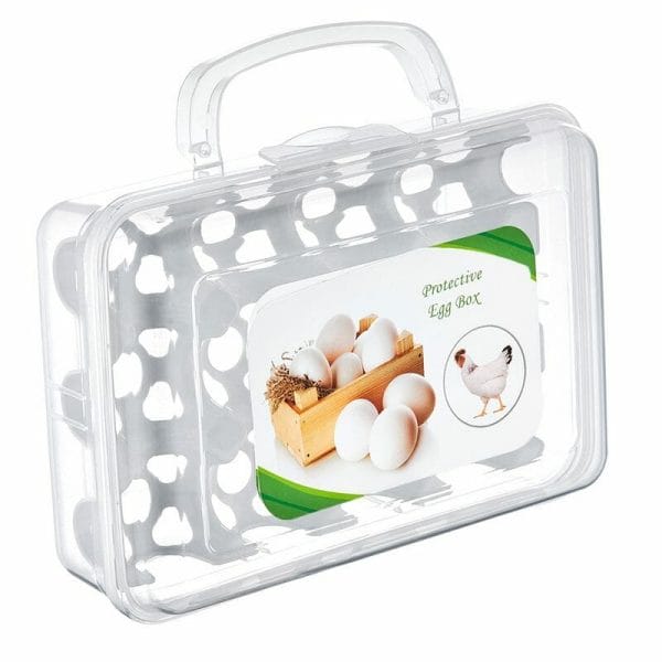 Huevera Caja Con Agarradera Para 12 Huevos