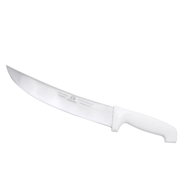 Cuchillo Carnicero 10" Pulgadas Mango Blanco