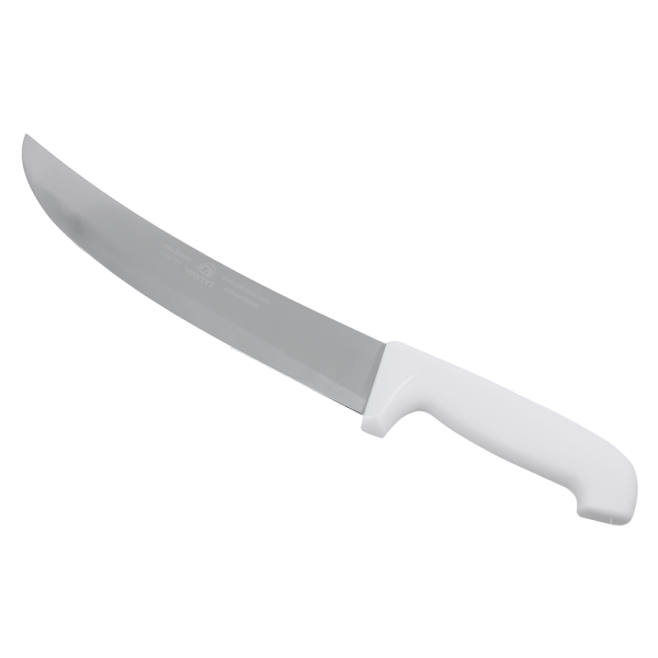 Cuchillo Carnicero 12" Pulgadas Mango Blanco