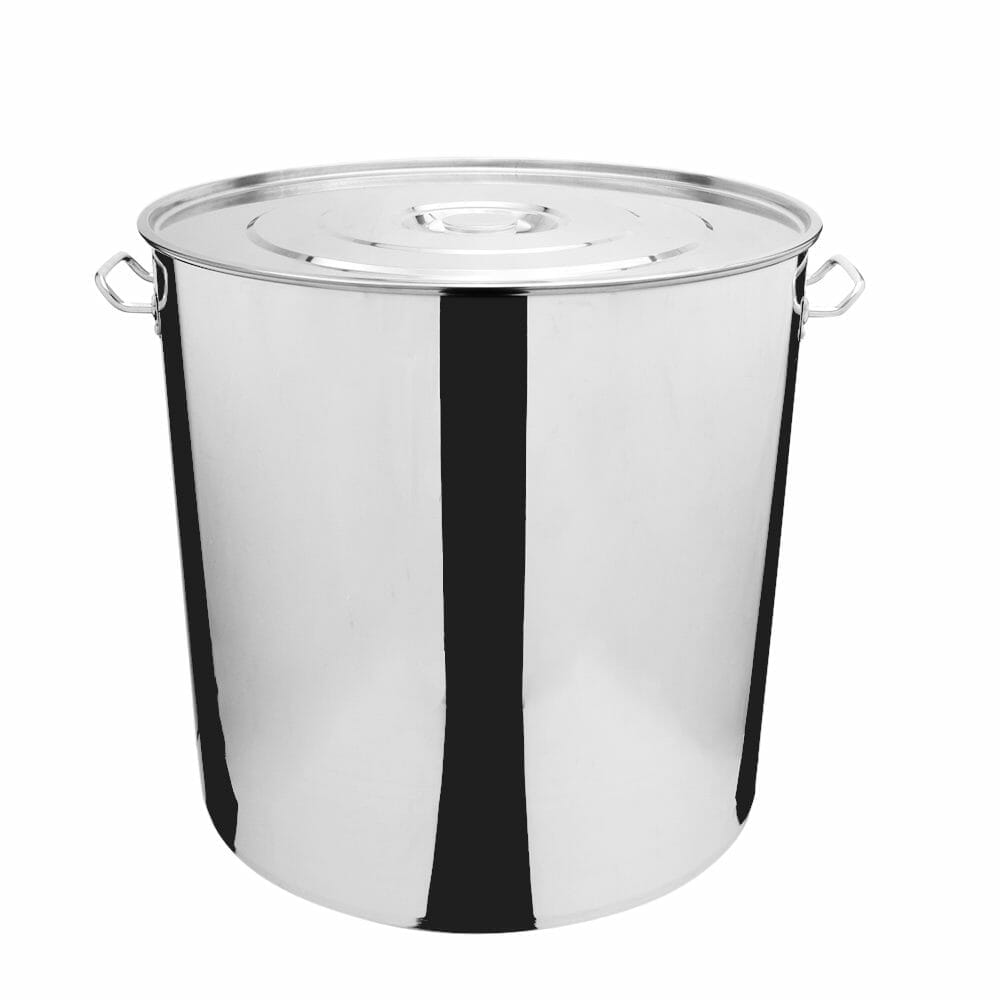 Olla De Acero Inoxidable Grande 50 Litros Con Disco Difusor