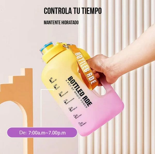 Botella De Agua Termo 2.5 Lts Gran Capacidad Deportivo Gym