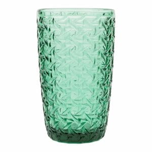 Compra en Vencort el Juego 6 Vasos De Vidrio color Verde de 380ml